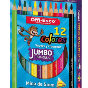 CREYONES OFFI-ESCO 12 LAPICES JUMBO