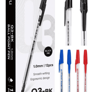 BOLIGRAFO PUNTA DE BALA 1.0MM CON TAPA DELI *UMV-1 CAJA DE 12UND*