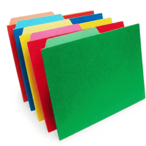CARPETA TIPO MARRON DE COLORES 25 UND