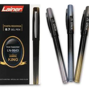 BOLIGRAFO KING GEL LAINER PUNTA REDONDA 0.7 LN-9943 X12UND