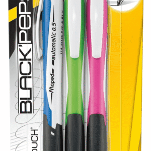 PORTAMINA BLACK PEPS PLASTICO 0.5MM AUTOMATICO BLISTER 3 PZAS