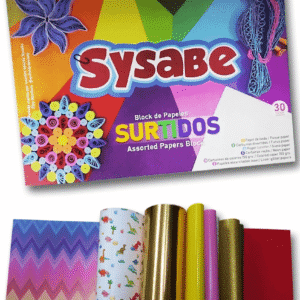 BLOCK DE PAPELES SURTIDOS 32*25 34 HOJAS SYSABE