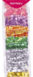 Escarcha Confetti 24 G (2 G X 12 Bolsitas) Multicolor Metalizado