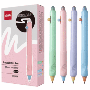 BOLIGRAFO DE GEL BORRABLE RETRACTIL 0.5MM DELI *UMV-1 CAJA DE 12UND*
