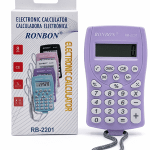 CALCULADORA SOLAR DE BOLSILLO RONBON COLORES