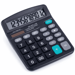 CALCULADORA DE MESA NEGRA/ COLORES