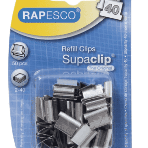Recarga Supaclip N60 Rapesco 25 Clips Acero