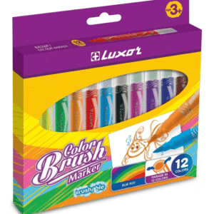 Marcador Luxor Lavable Brush 12col