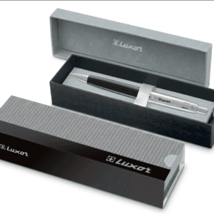 Boligrafo Luxor Rega Cuerpo Negro Estuche De Regalo
