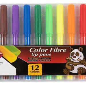 MARCADORES PUNTA FINA 12UNIDADES (COLOR FIBRE)