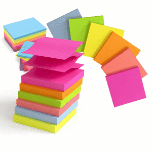 NOTAS ADHESIVAS 76X76MM C/100 HOJAS NEON