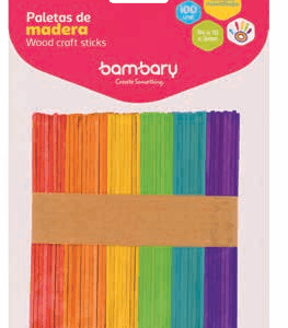 PALETAS DE MADERA DELGADAS CORTAS