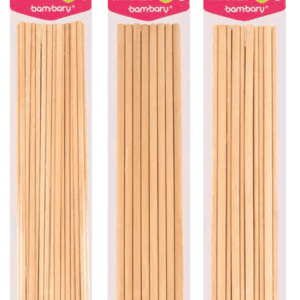 PALITOS DE MADERA REDONDOS MIXTO 5Y8X300MM