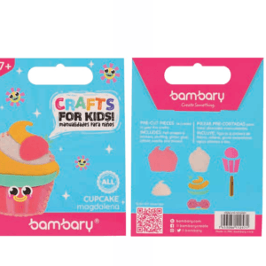 KIT DE MANUALIDADES PARA NIÑOS CUPCAKE